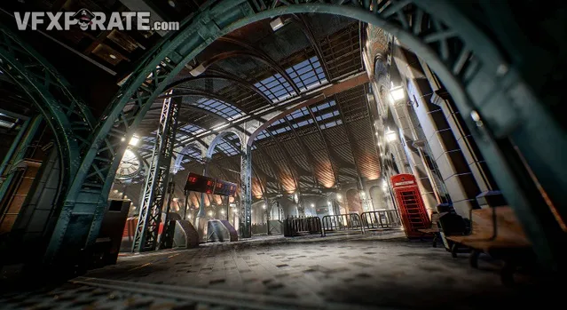 Victorian Train Station and Railroad Modular Set