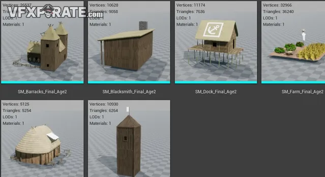 Preview of Agora Static Mesh Thumbnail Render Extension