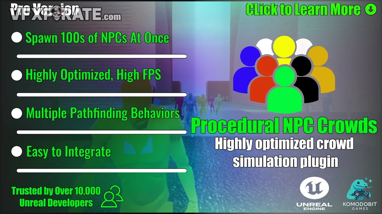 Preview of Procedural NPC Crowds Pro V2