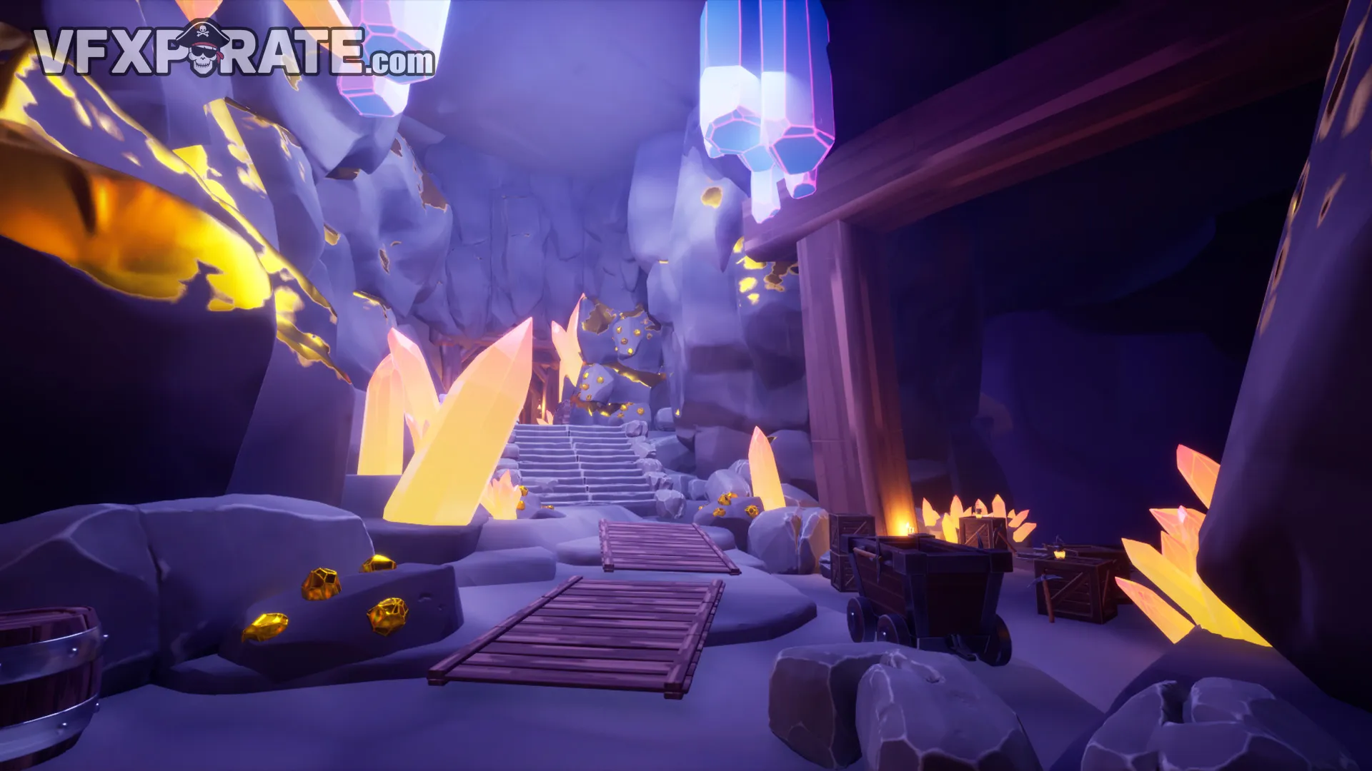 Stylized Modular Crystal Mine