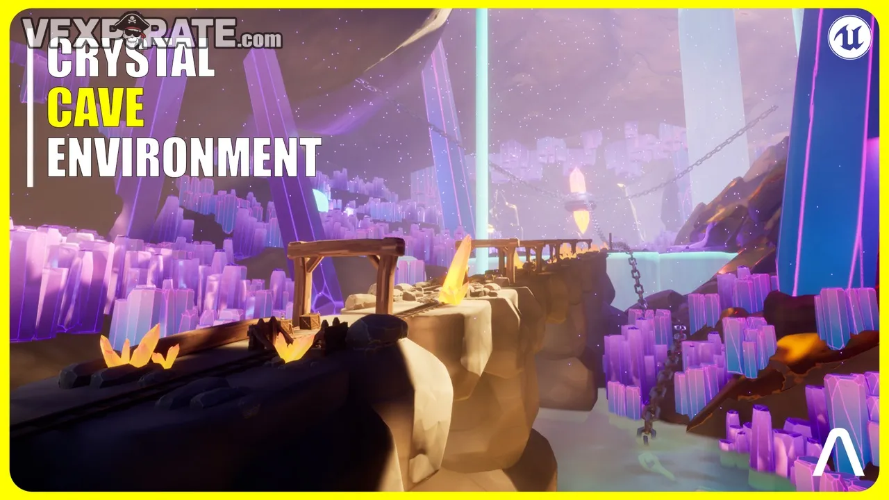 Stylized Modular Crystal Mine