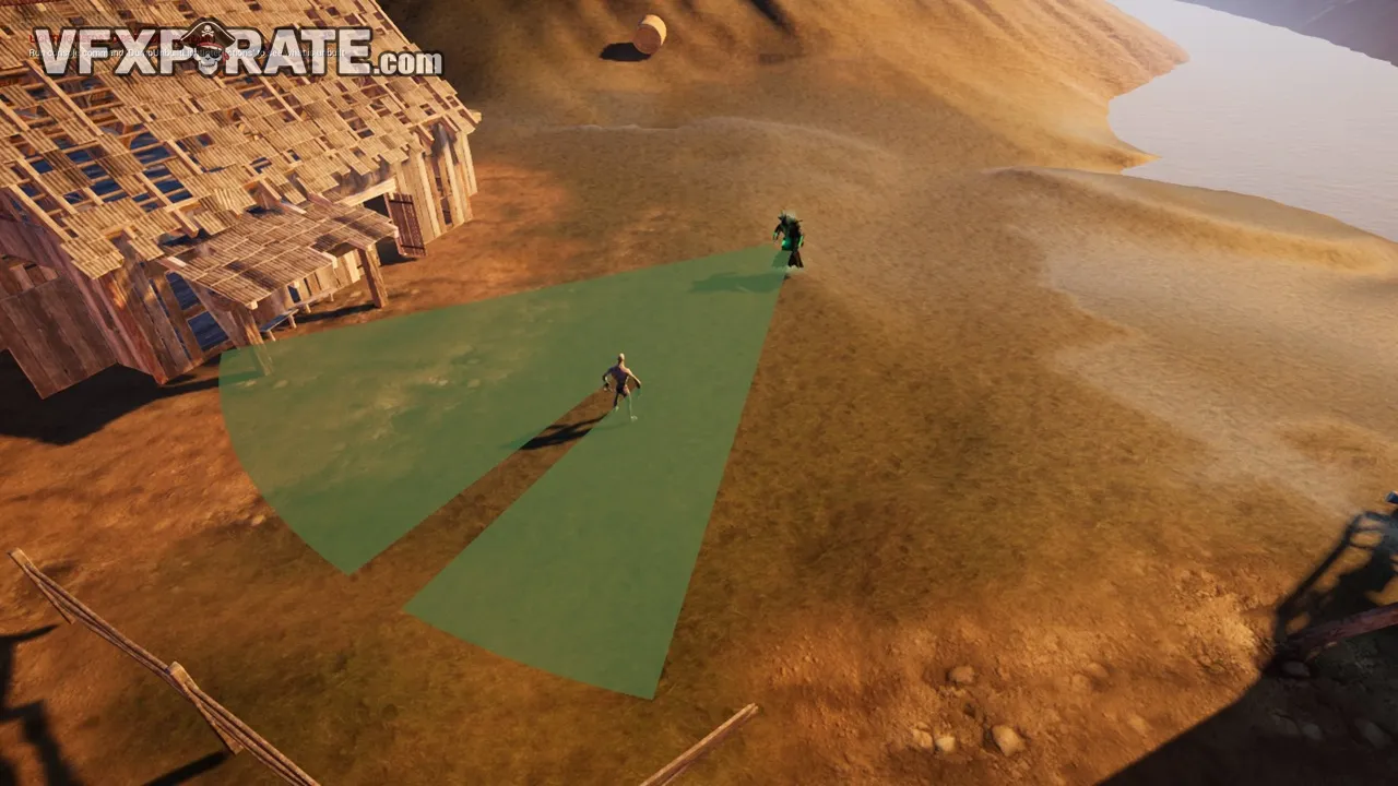 Preview of Line Of Sight. Dynamic mesh.